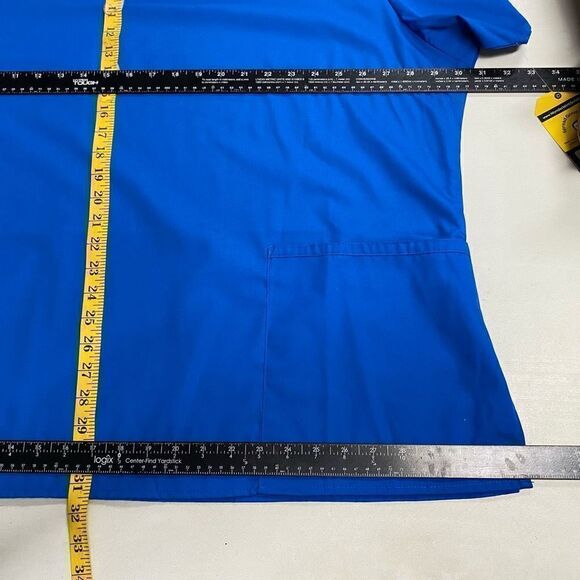 WONDER WINK Men’s Scrubs Top Blue Size 4X New With Tags - Picture 3 of 11